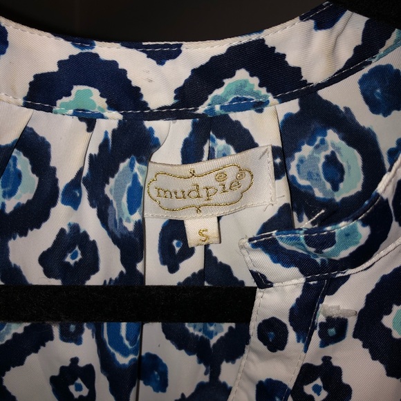 Blue patterned top - Picture 3 of 3